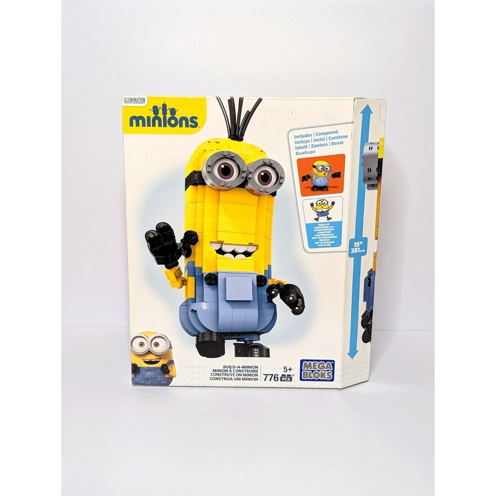 Mega Blocks Minions Build a Minion 776 Pieces 15" Tall Jumbo Kevin CNF59 New